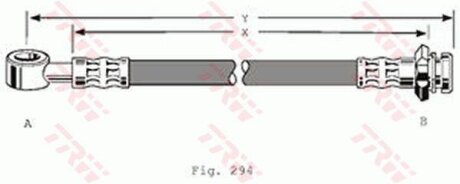 - Гальмівний шланг TRW PHD366