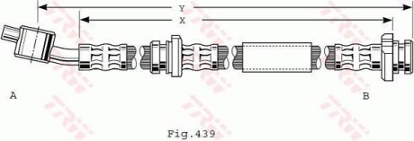 - Гальмівний шланг TRW PHD486