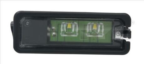 Підсвітка номерного знаку (LED) PORSCHE PANAMERA 970 SEAT LEON 5F VW BEETLE 5C, CC, EOS, GOLF VI, GOLF VII, PASSAT B7, PASSAT B8, POLO V 6C, POLO V 6R, SCIROCCO III 03.06-12.20 TYC 15-0183-00-2