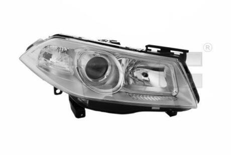 Фара левая Megane2 02/06-> H7+H1 (без электромотора) TYC 20-1072-15-2