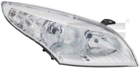Фара Лів (H7/H7/P21W, електричн, з мотором, колір відбивача: хром) RENAULT MEGANE III Ph I 11.08-04.12 TYC 20-11876-05-2