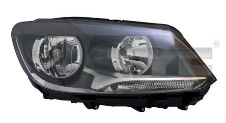 Фара Прав (H15/H7, електричн, з мотором, колір відбивача: чорн) VW CADDY III, TOURAN I 03.04-05.15 TYC 20-12475-05-2