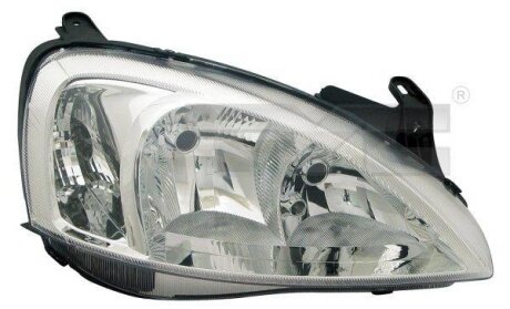 ПЕРЕДНЯЯ ФАРАOPEL CORSA (C), 03 - 06 TYC 20-6066-25-2