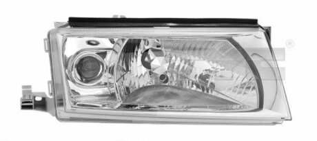 Фара Лів (H3/H4, електричн, з мотором, колір відбивача: хром) SKODA OCTAVIA I 08.00-12.10 TYC 20-6232-05-2