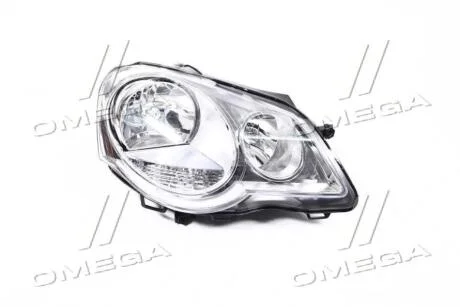 Фара права з моторчиком VW Polo (05-) H1/H7 TYC 20-A729-05-2B