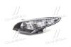 Фара левая Renault Megane III (09-) H7/H7 черная TYC 20B876A52B (фото 1)