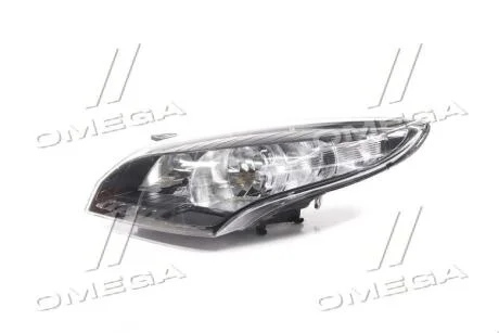 Фара ліва Renault Megane III (09-) H7/H7 чорна (20-B876-A5-2B) TYC 20B876A52B
