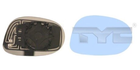 Скло дзеркала заднього виду TYC 309-0099-1