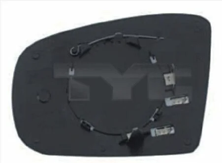 Дзеркальне скло, зовнішнє дзеркало TYC 321-0134-1