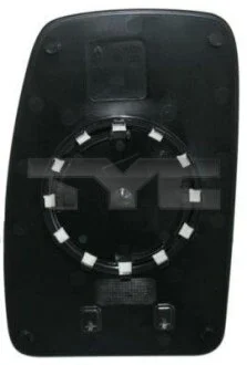 Скло дзеркала зовнішнього прав (опукле, обігрів) NISSAN INTERSTAR X70, OPEL MOVANO I, RENAULT MASTER II 07.98-12.03 TYC 325-0073-1