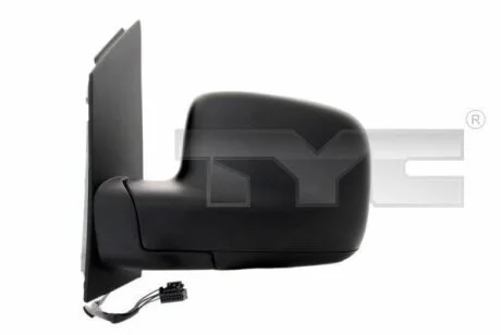 Зеркало зад.вида VW Caddy 3/Caddy 4 в сборе левое електро асфер. с полосой TYC 337-0132