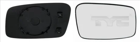 Скло дзеркала заднього виду TYC 338-0007-1