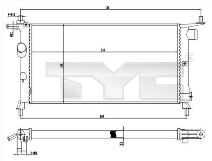 Радіатор TYC 725-0020