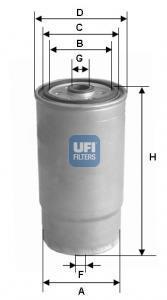 Фільтр паливний (СПЕЦВИКУП) UFI 24.525.00