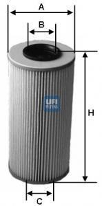 Фільтр оливний (СПЕЦВИКУП) UFI 25.587.00
