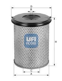 Фільтр повітряний наруж. діам. 213 вн. діам.8,5 вн.діам.105 наруж. діам. 235 вис. 294 (СПЕЦВИКУП) UFI 27.281.00