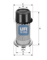 Фільтр повітряний 155x213x196x15x88 (СПЕЦВИКУП) UFI 27.327.00