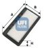 Повітряний фільтр (Воздушный фильтр) UFI 30.126.00 (фото 1)