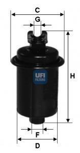 Фільтр паливний Mitsubishi Galant (СПЕЦВИКУП) UFI 31.631.00