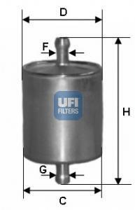 Фільтр паливний (СПЕЦВИКУП) UFI 31.760.00