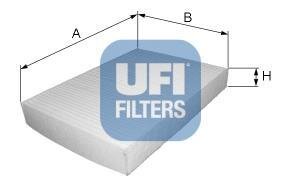 Фiльтр салону UFI 53.122.00
