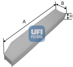 Фільтр, повітря у салоні UFI 53.257.00