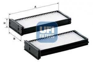 Фильтр салона MITSUBISHI CARISMA/PAJERO SPORT (упак.2шт.) UFI 5333800