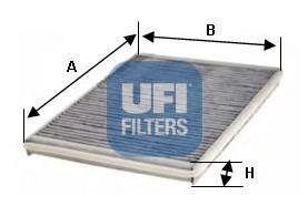 Фильтр салона BMW/LR X5(E53)/RR 00-/02- (уголь) UFI 54.128.00
