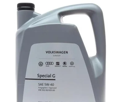 Моторна олива Special G 502.00/505.00 5W-40, 5L. VAG GS55502M4