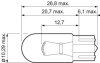 Лампа доп. освещ. ESSENTIAL 12V W5W 5W W2,1x9,5d (картон) (мин. 10 шт.) Valeo 032211 (фото 2)