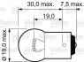Лампа доп. освещ. ESSENTIAL 12V R10W 10W BA15s (картон) (мин. 10 шт.) Valeo 032221 (фото 2)