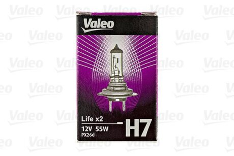 Лампа накаливания (в картоне)-H7 LIFE X2 Valeo 032517