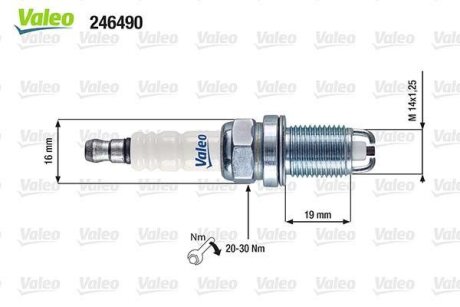 Свеча зажигания x10 Valeo 246490