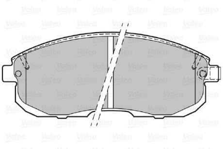 Гальмівні колодки дискові FIAT/NISSAN Punto/Cube/Juke/Maxima/Pulsar/Teana/Tiida "1,1-3,5 "F "93>> Valeo 301011