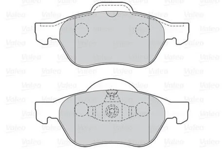 Гальмівні колодки дискові VAG/RENAULT A1/A3/Megane/Scenic/Fabia/Octavia/Bora/Golf "1,0-2,0 "F "96>> Valeo 301026