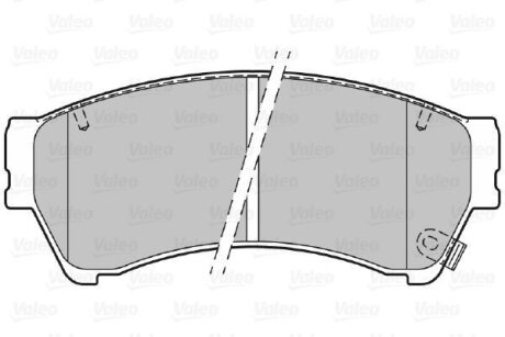 Комплект гальмівних колодок передніх MAZDA 6, 626 V 1.8-3.7 05.97-07.13 Valeo 301071