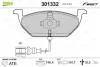 Гальмівні колодки дискові VAG A1/A3/Octavia/Rapid/Golf/Polo/Up "1,0-2,0 "F "96>> Valeo 301332 (фото 1)