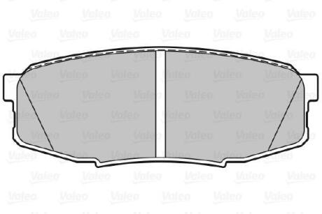 Гальмівні колодки дискові TOYOTA LandCruiser200 "4,5-4,7 "R "08>> Valeo 301340