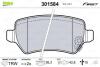 Тормозные колодки керамические задний CHEVROLET CORSA, KIA CEE\&#039;D, PRO CEE\&#039;D, VENGA, OPEL ASTRA G, ASTRA G CLASSIC, ASTRA H, ASTRA H CLASSIC, COMBO TOUR, COMBO/MINIVAN, MERIVA A 1.0-2.2D 08.94- Valeo 301584 (фото 1)