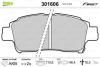 Гальмівні колодки дискові TOYOTA Yaris "1,0-1,4 "F "99-05 Valeo 301606 (фото 1)