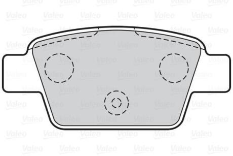 Гальмівні колодки дискові ALFA/FIAT/LANCIA Mito/Bravo/Multipla/Stilo/Delta "1,2-2,4 "R "99>> Valeo 301633