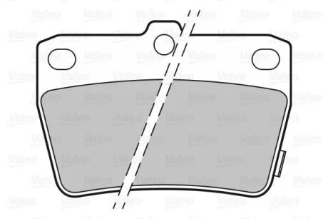 Комплект гальмівних накладок, дискове гальмо Valeo 301673