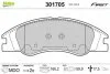 Комплект гальмівних накладок, дискове гальмо Valeo 301705 (фото 1)