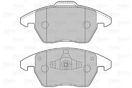 Гальмівні колодки дискові CITROEN/PEUGEOT C4/207/208/3008/307/308/RCZ "1,6-2,0 "F "03>> Valeo 301715