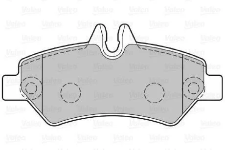 Гальмівні колодки дискові MB/VW Sprinter/Crafter "1,8-3,5 "R "06>> Valeo 301728