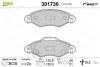 Гальмівні колодки дискові TOYOTA Yaris "1,0-1,4 "F "99-05 Valeo 301736 (фото 1)