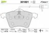 Комплект гальмівних накладок, дискове гальмо Valeo 301801 (фото 1)