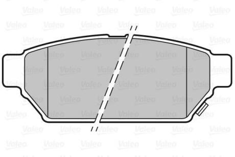 Гальмівні колодки дискові MITSUBISHI/PROTON Carisma/Lancer/Mirage/Colt/Persona "1,3-1,8 "R "91-06 Valeo 301844