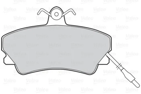 Комплект гальмівних накладок, дискове гальмо Valeo 302017