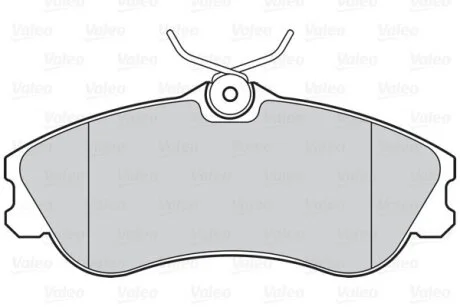 Комплект гальмівних накладок, дискове гальмо Valeo 302018